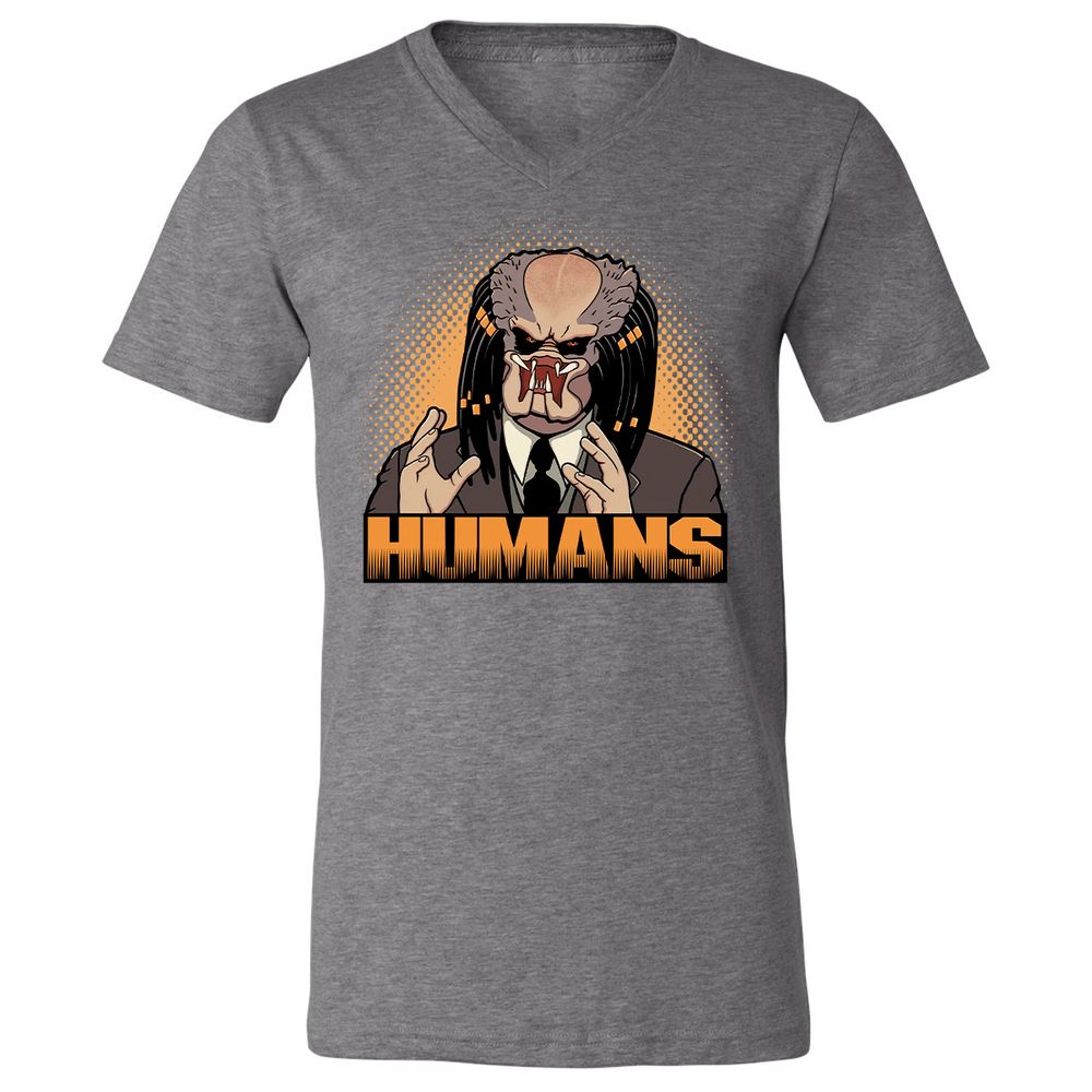 Unisex V-Neck T-Shirt - 92YXQDNS - Deep Heather - 13