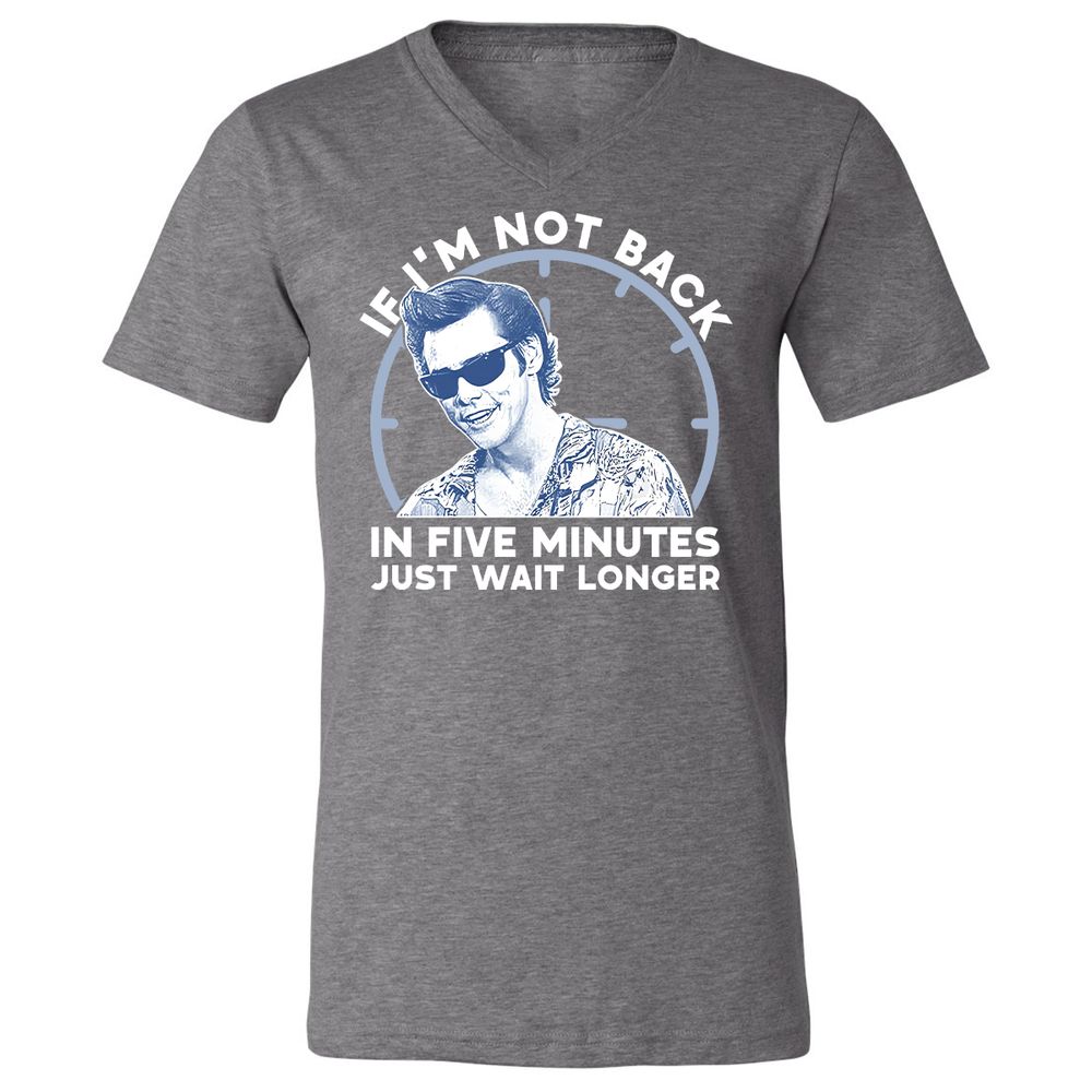 Unisex V-Neck T-Shirt - V52GJ5RZ - Deep Heather - 13
