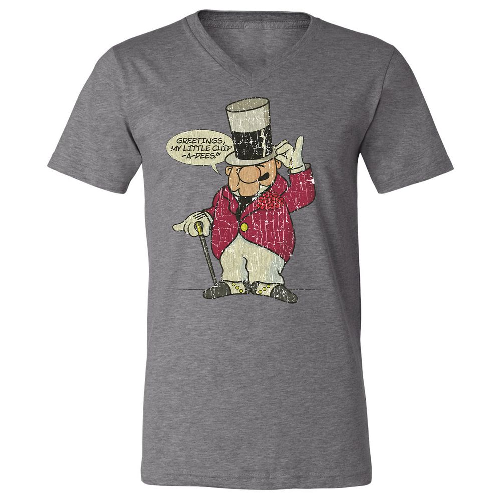 Unisex V-Neck T-Shirt - YZZ1PWQL - Deep Heather - 13