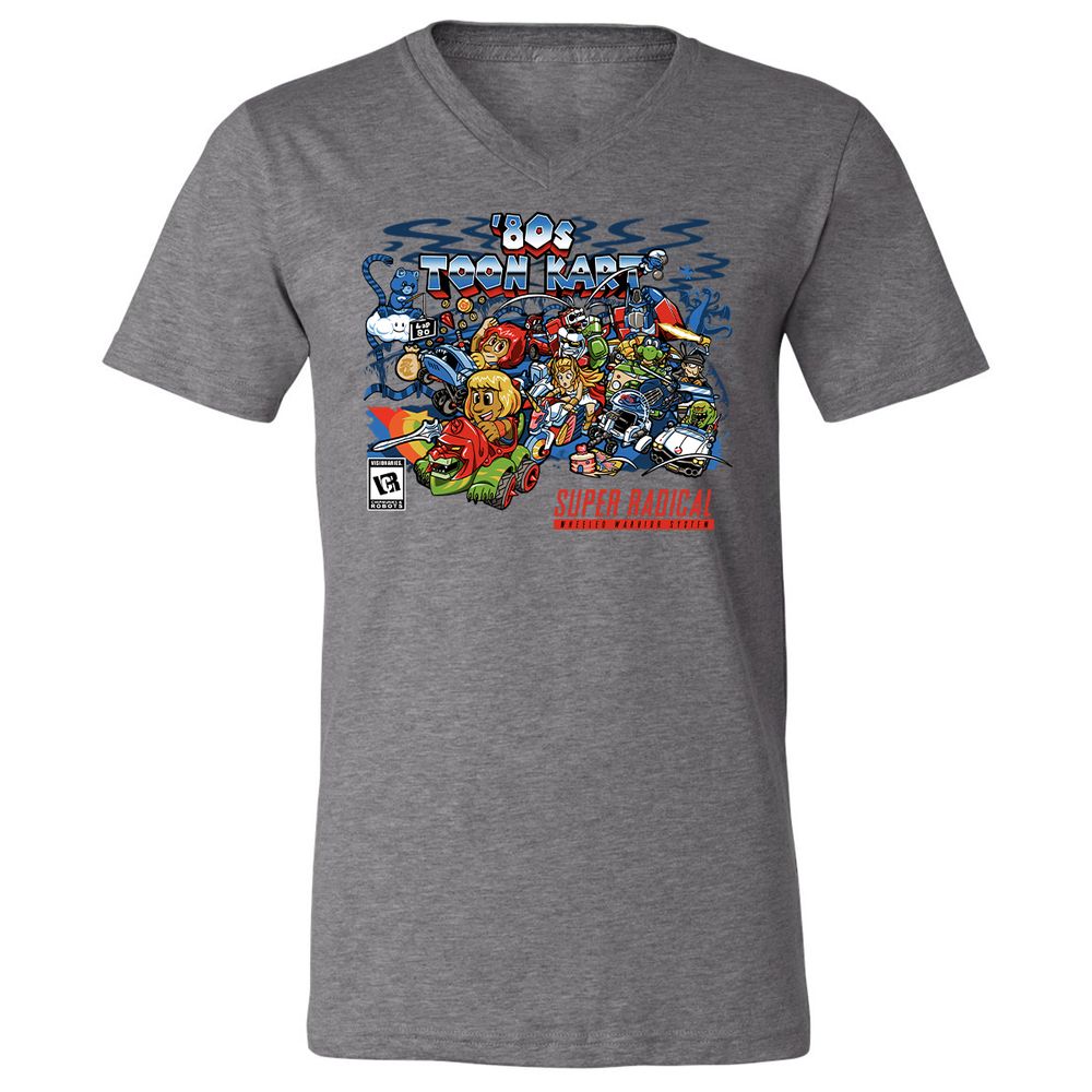 Unisex V-Neck T-Shirt - TPKSPVQM - Deep Heather - 13