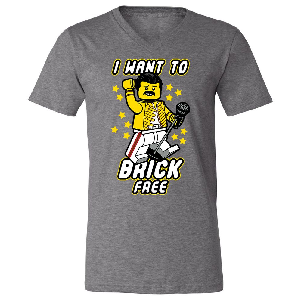 Unisex V-Neck T-Shirt - N4878JZB - Deep Heather - 13