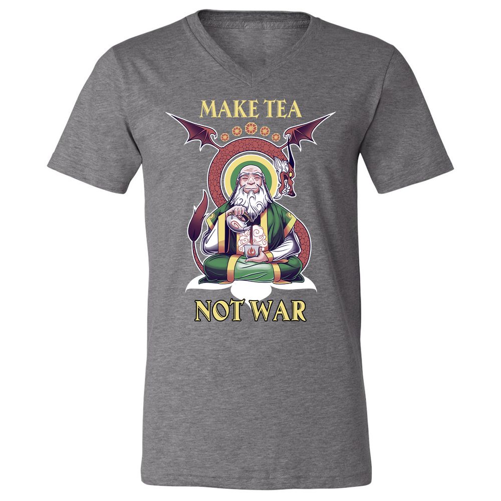 Unisex V-Neck T-Shirt - 859WX3VJ - Deep Heather - 13