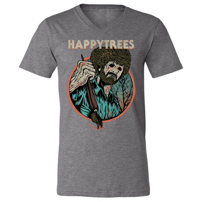 Unisex V-Neck T-Shirt - 8T4WKMW5 - Deep Heather - 13