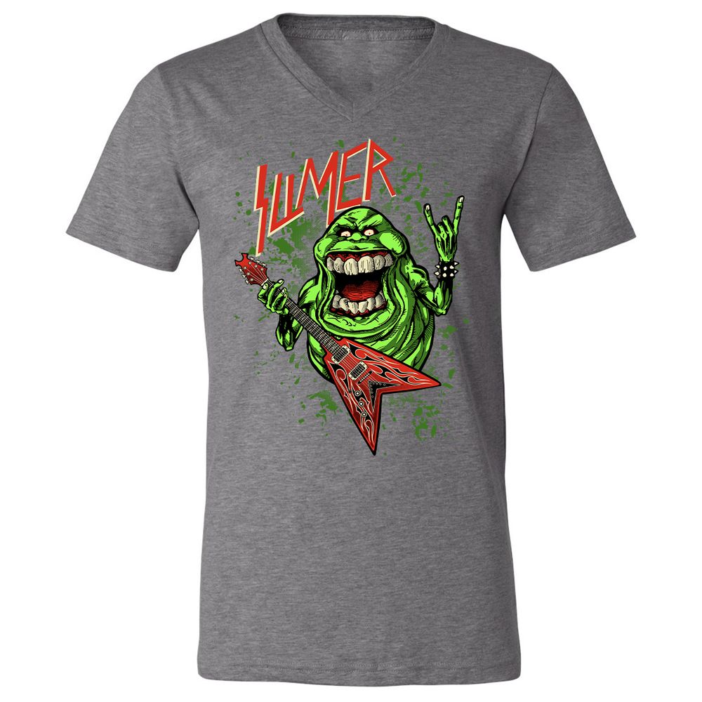 Unisex V-Neck T-Shirt - 2LWM6E55 - Deep Heather - 13