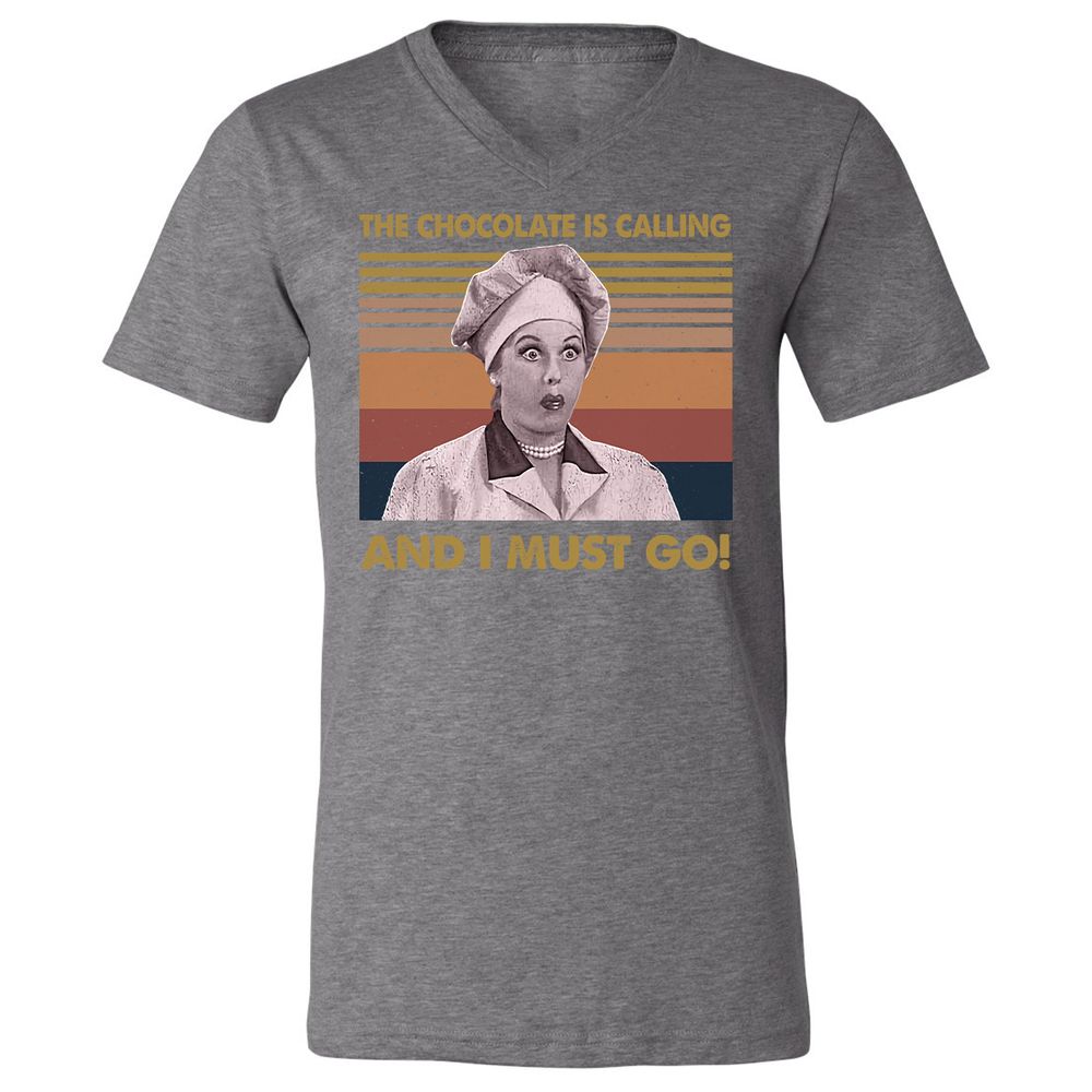 Unisex V-Neck T-Shirt - NQJJEM7R - Deep Heather - 13