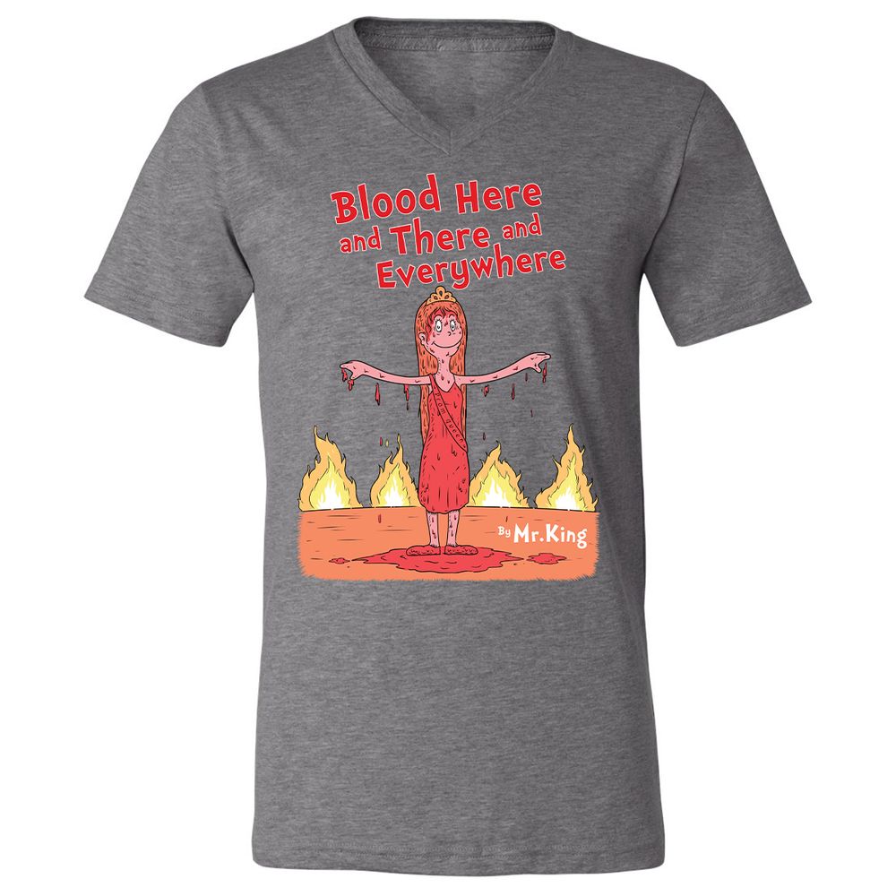 Unisex V-Neck T-Shirt - 1A67A2YN - Deep Heather - 13