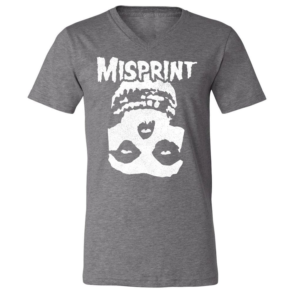 Unisex V-Neck T-Shirt - 7Y4CA8PA - Deep Heather - 13
