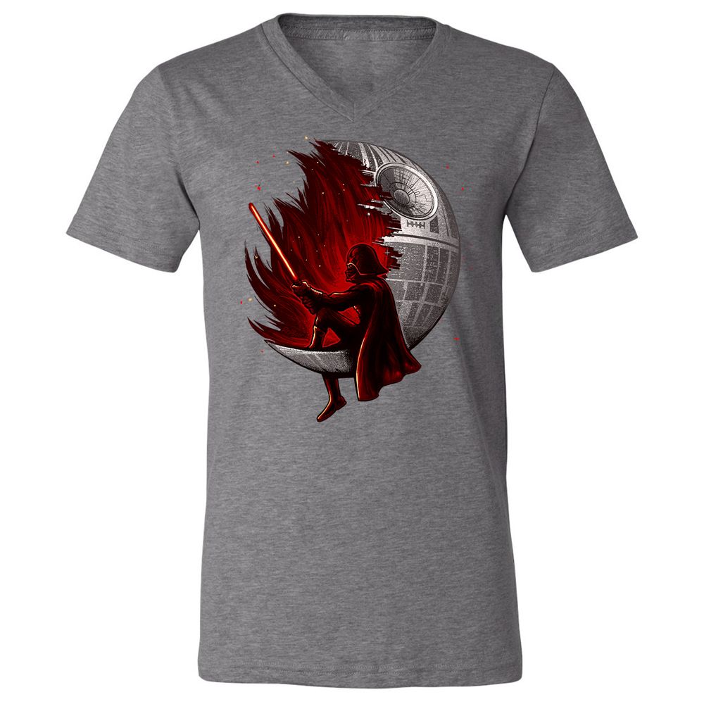 Unisex V-Neck T-Shirt - 7KRD32KX - Deep Heather - 13