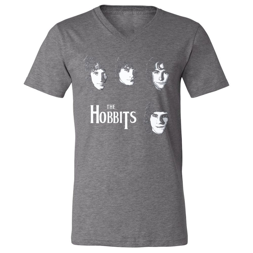 Unisex V-Neck T-Shirt - L2BXMC7M - Deep Heather - 13