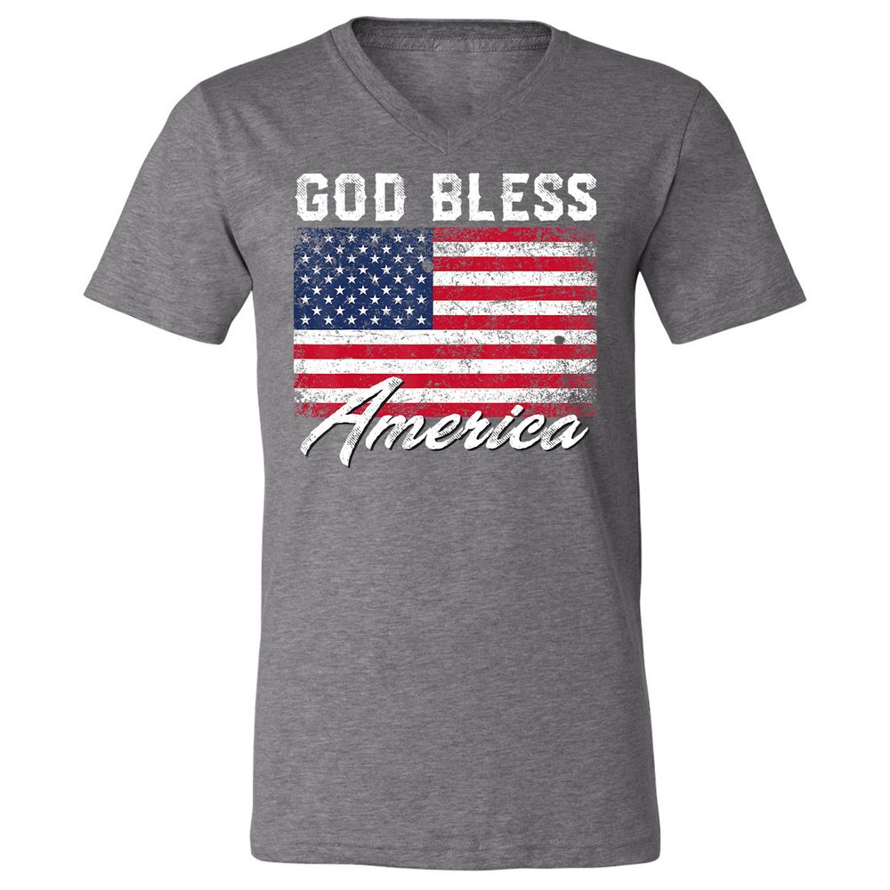 Unisex V-Neck T-Shirt - UFMRCDMY - Deep Heather - 13