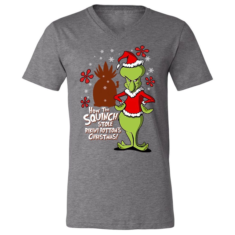 Unisex V-Neck T-Shirt - 8E6YCAYB - Deep Heather - 13