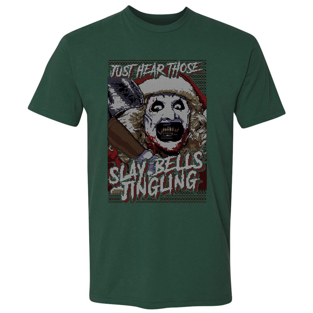 Slay Bells Jingling Premium Unisex T-Shirt - Forest Green - 13