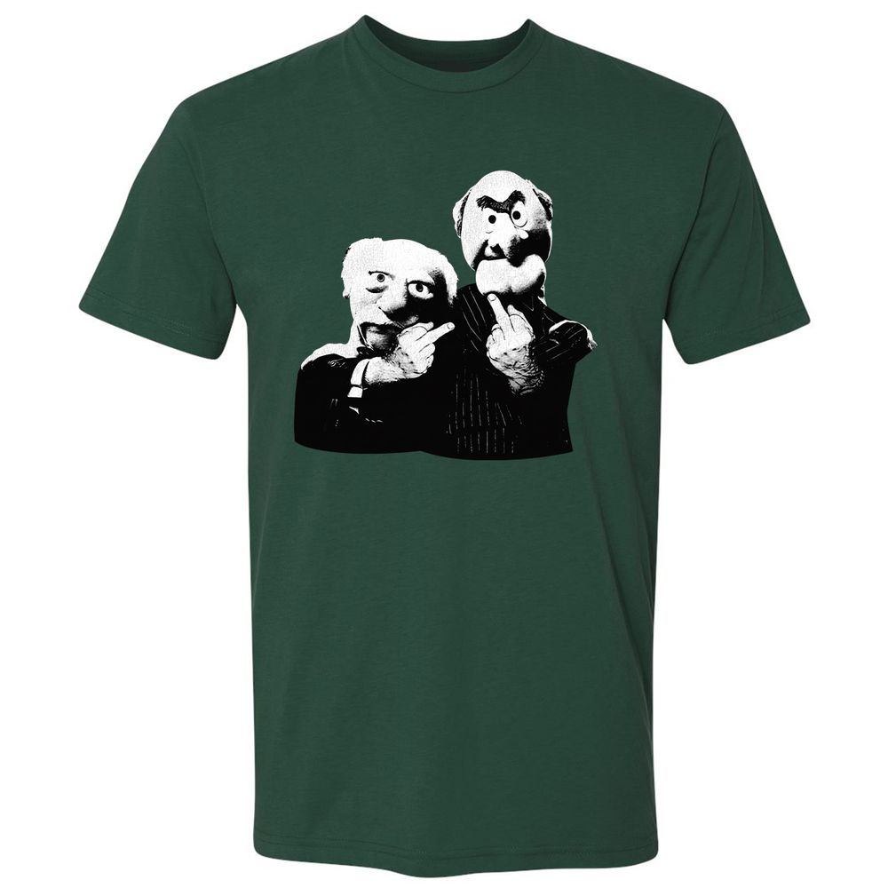 Statler and Waldorf Middle Finger - Forest Green - 13