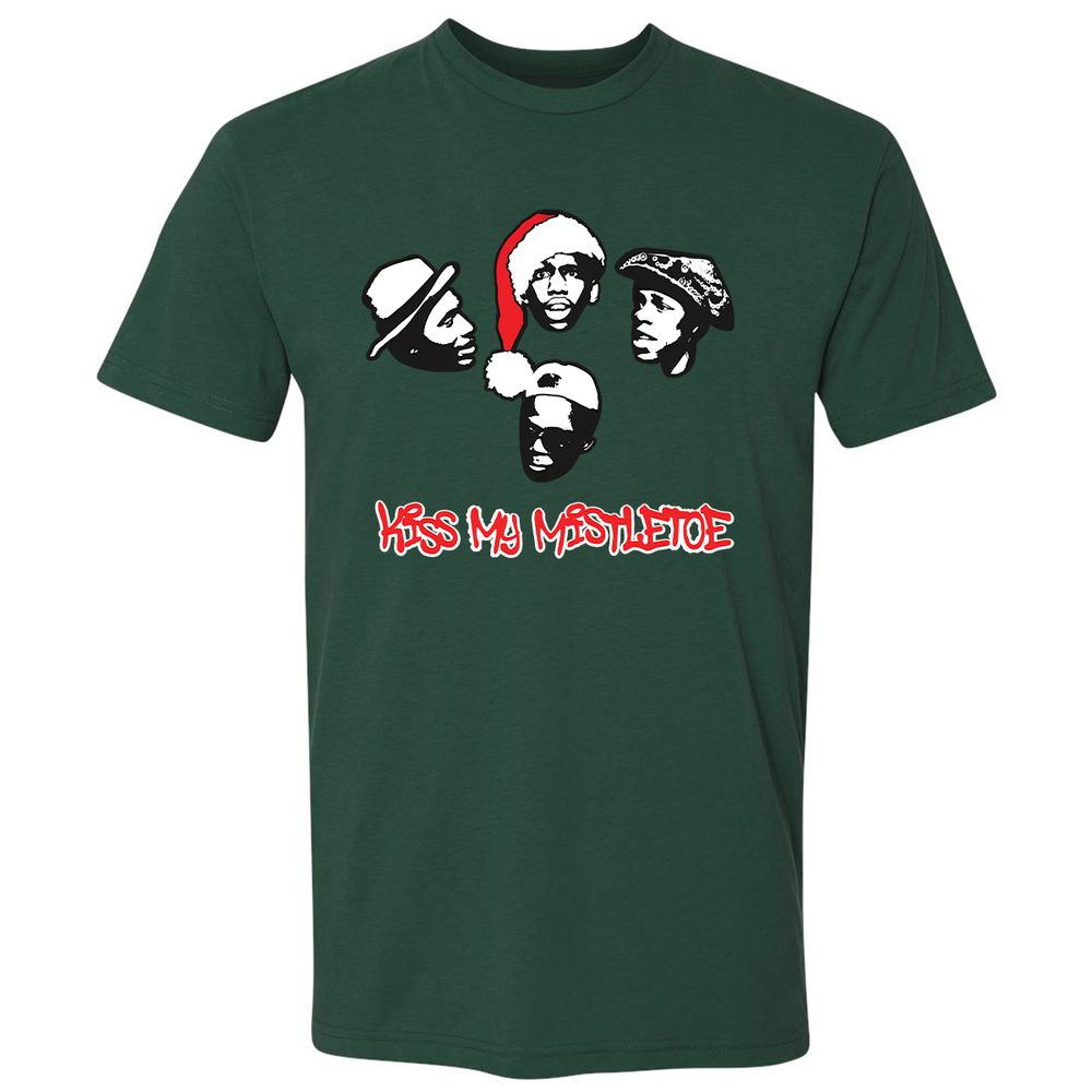 Kiss My Mistletoe Xmas Rap - Forest Green - 13