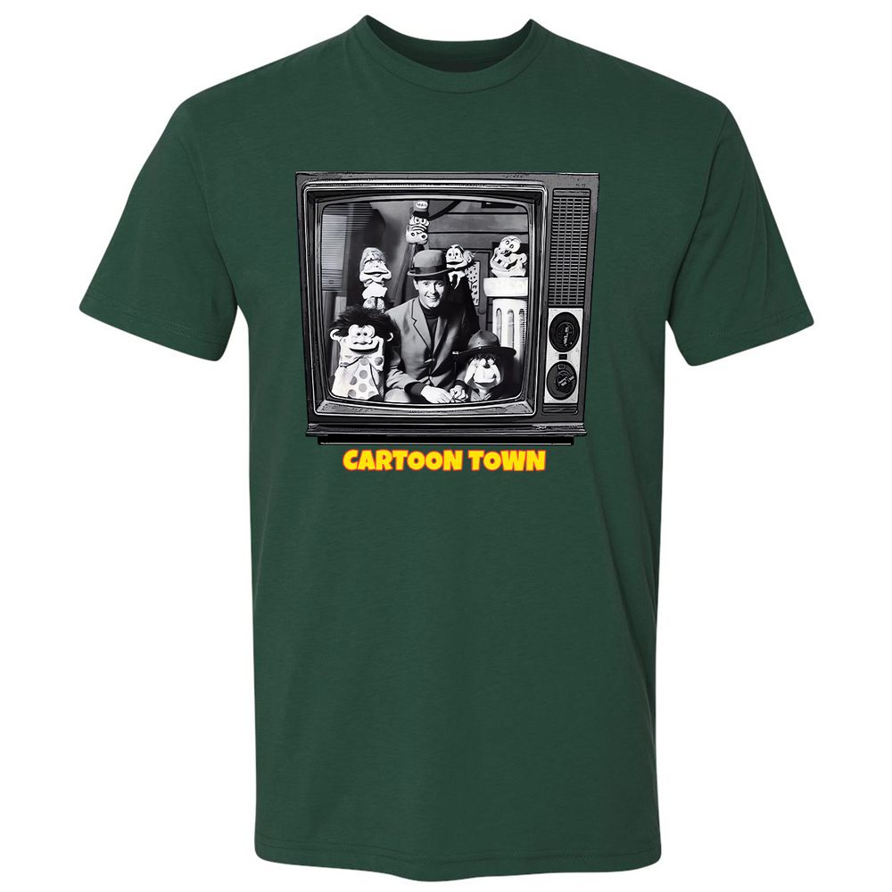 Cartoon Town - Forest Green - 13