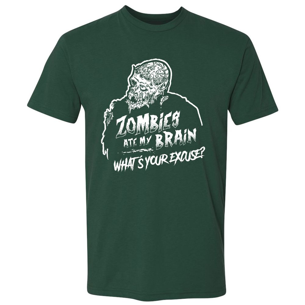 Zombies Ate My Brain - Forest Green - 13