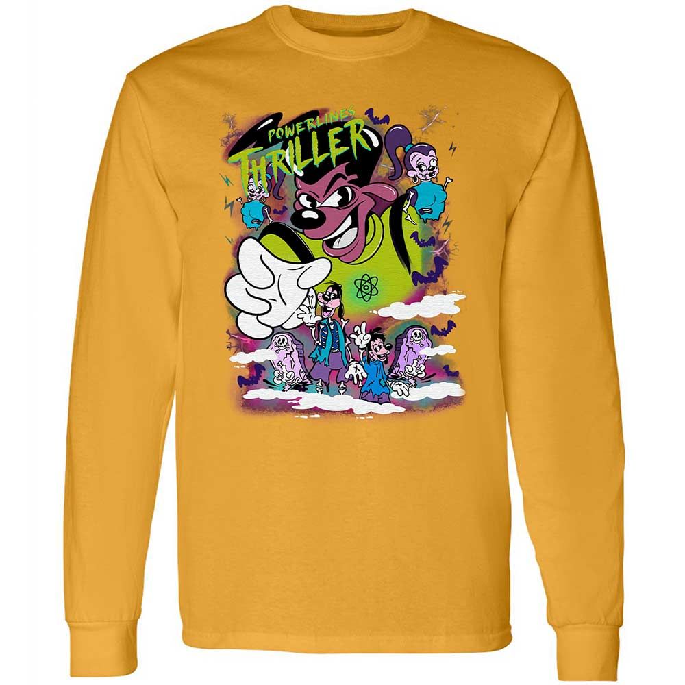 Vintage Pop Cartoon Horror Mashup - Gold - 13