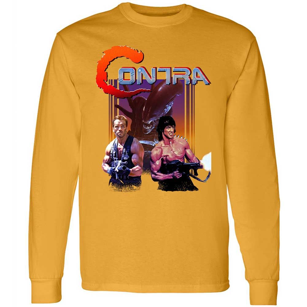Long Sleeve T-Shirt - F8AHF1XJ - Gold - 13