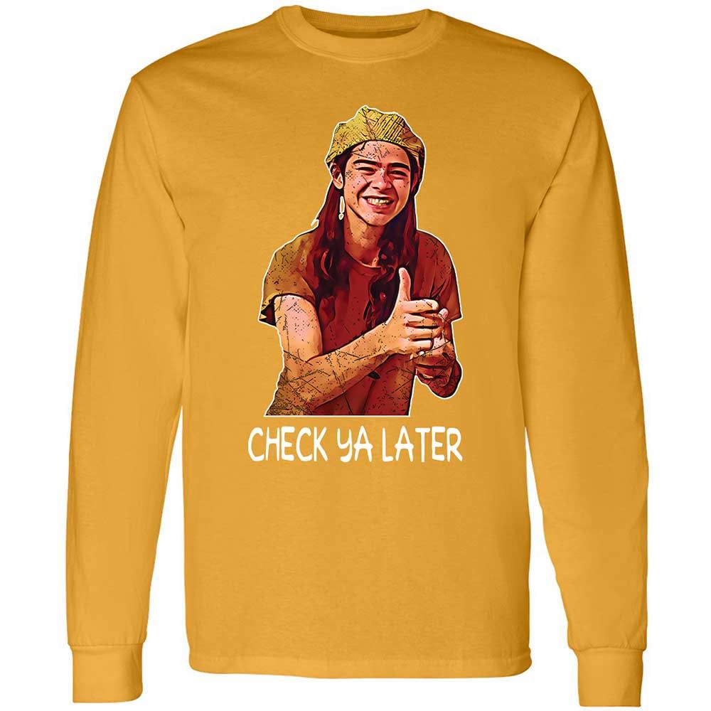 Long Sleeve T-Shirt - WZSX6C2K - Gold - 13