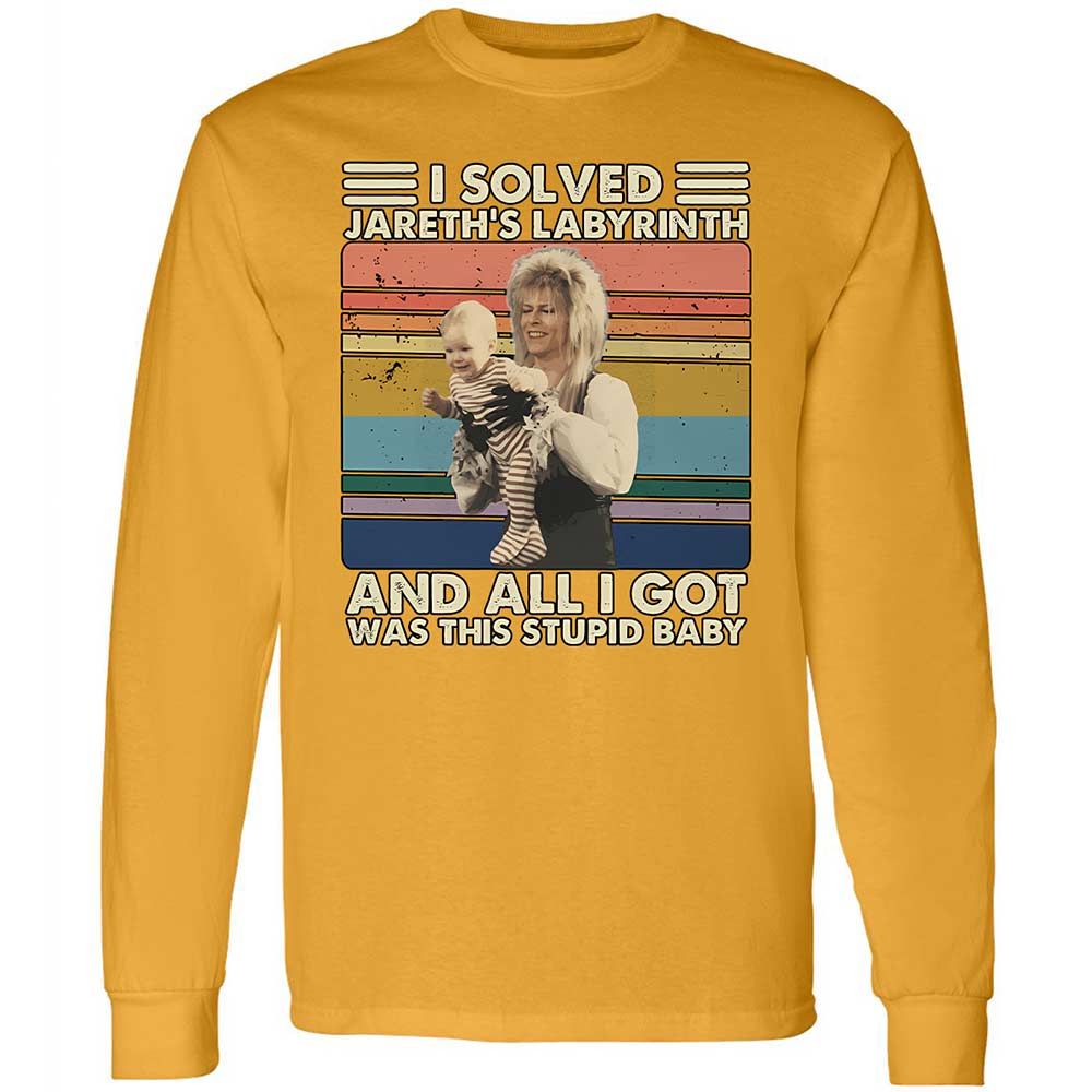 Long Sleeve T-Shirt - YCR4CQA4 - Gold - 13