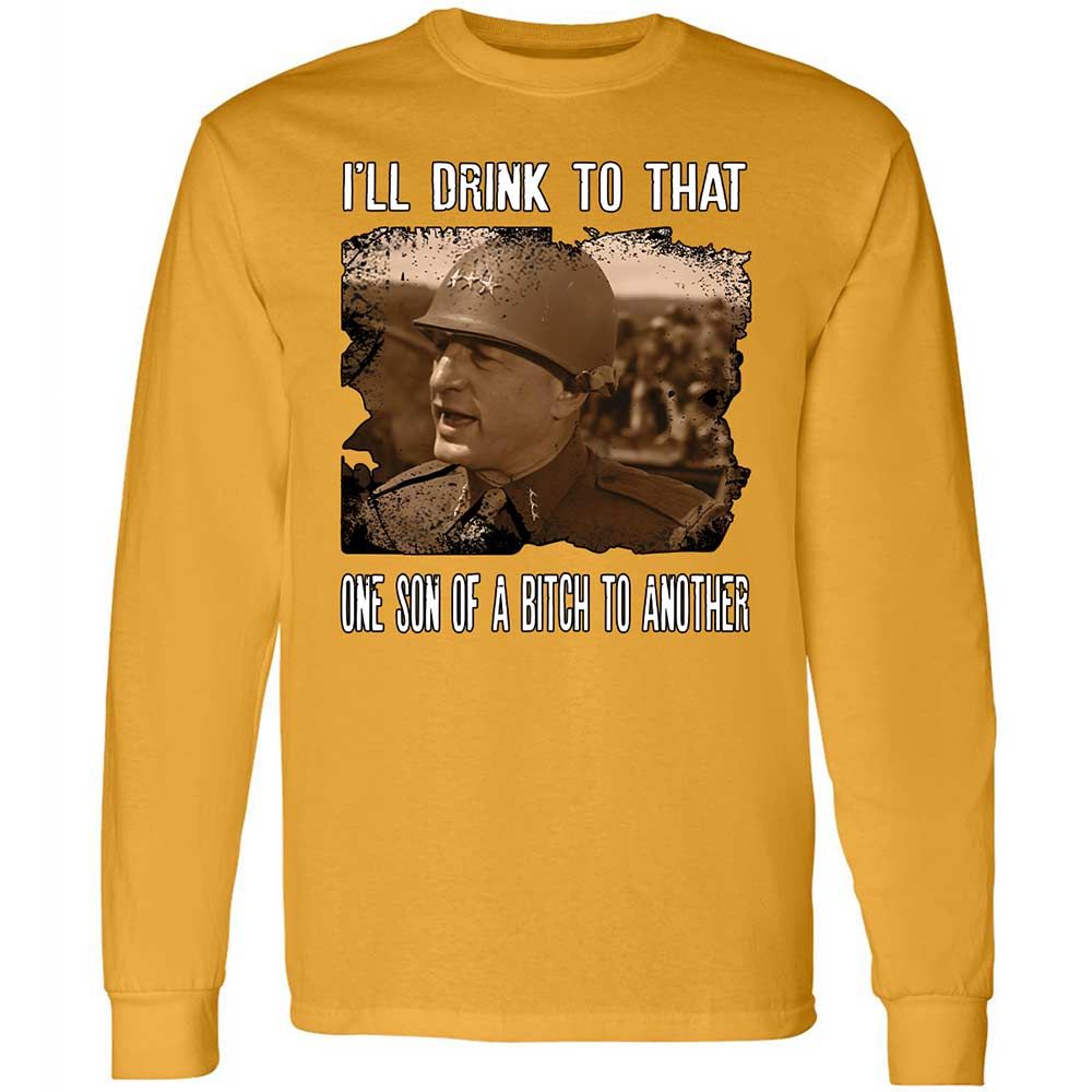Long Sleeve T-Shirt - FKYQXN81 - Gold - 13
