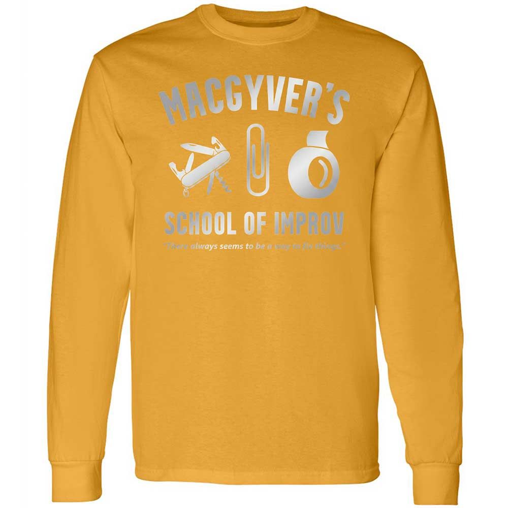 Long Sleeve T-Shirt - J7VD8LR4 - Gold - 13
