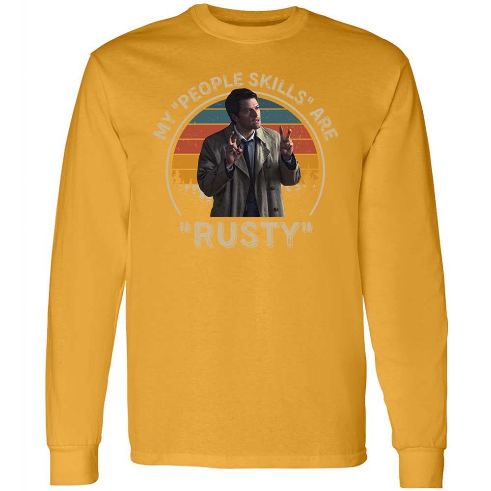 Long Sleeve T-Shirt - SK8UPJGN - Gold - 13