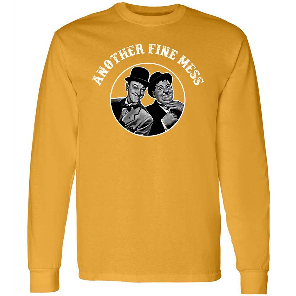Long Sleeve T-Shirt - B2HC7CUP - Gold - 13