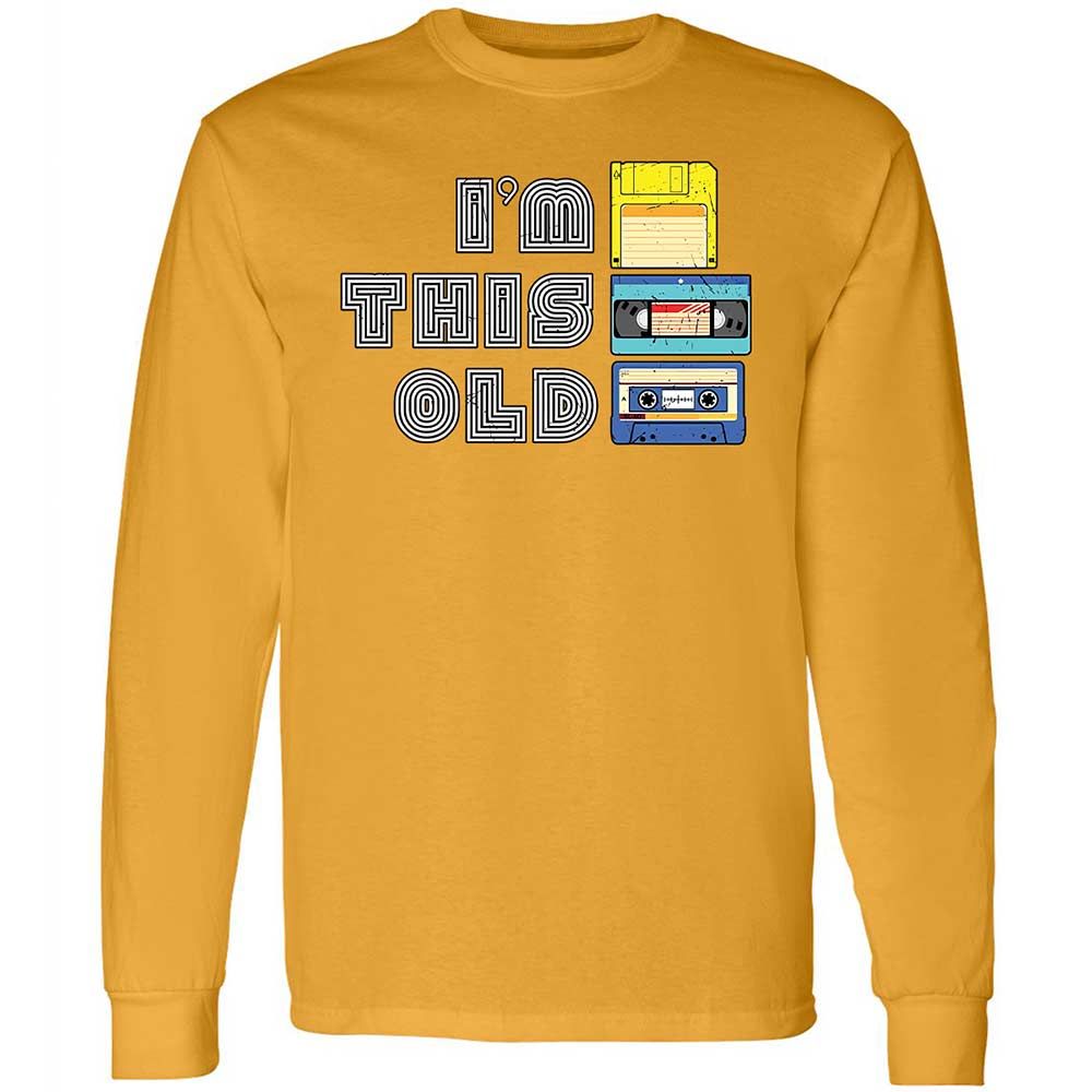 Long Sleeve T-Shirt - Black - Gold - 13