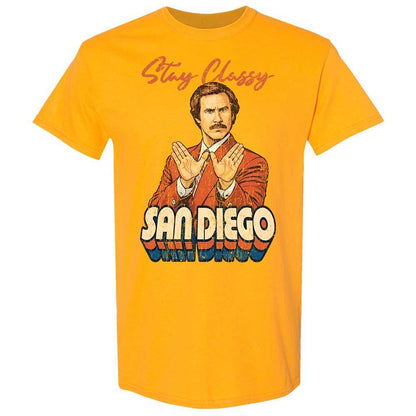 Classic Unisex T-Shirt - B496NW6Y - Gold - 13