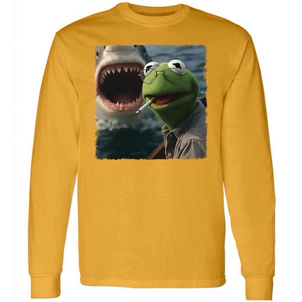 Long Sleeve T-Shirt - HNDVU18Y - Gold - 13