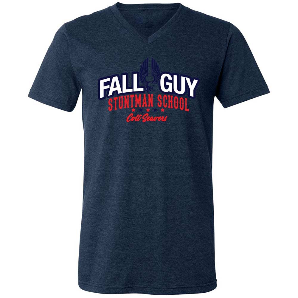 Unisex V-Neck T-Shirt - CXRM8NZJ - Heather Navy - 13