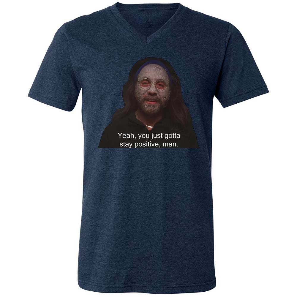 Unisex V-Neck T-Shirt - 9JN31XSN - Heather Navy - 13