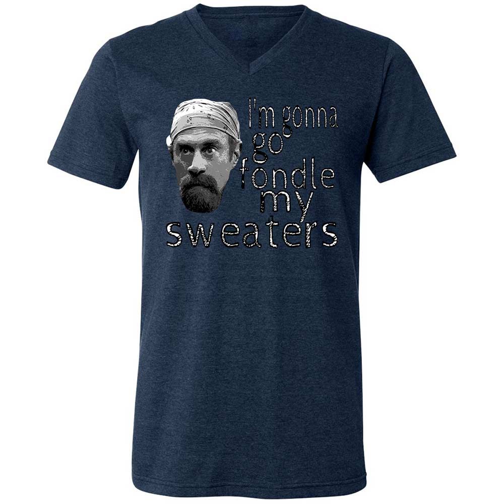 Fondle my sweaters - Heather Navy - 13