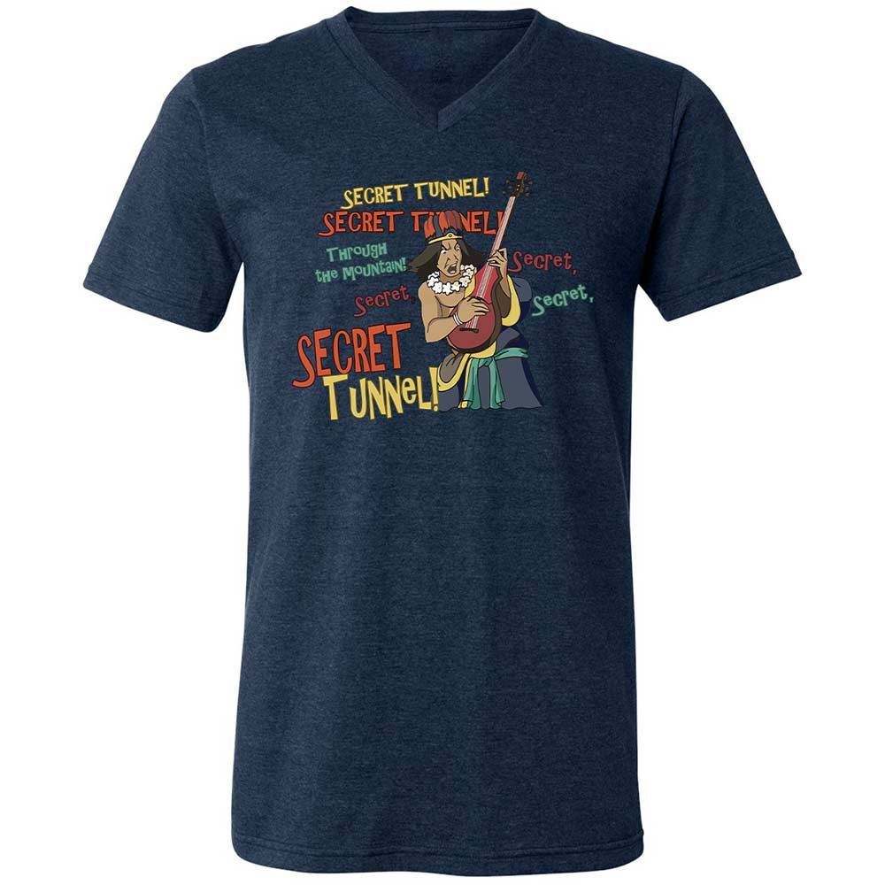 Unisex V-Neck T-Shirt - PQZ9ZBE1 - Heather Navy - 13
