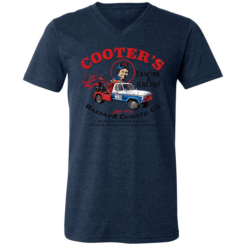 Unisex V-Neck T-Shirt - C16JXMKQ - Heather Navy - 13