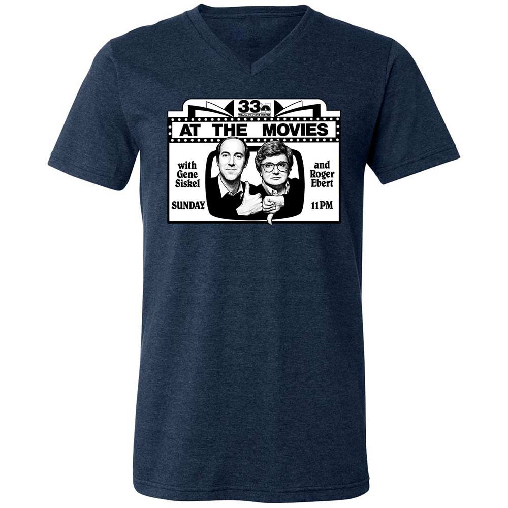 Unisex V-Neck T-Shirt - TPS6R4CH - Heather Navy - 13