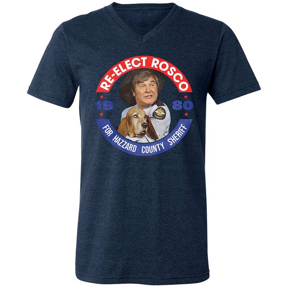 Unisex V-Neck T-Shirt - LZNNDQ5X - Heather Navy - 13