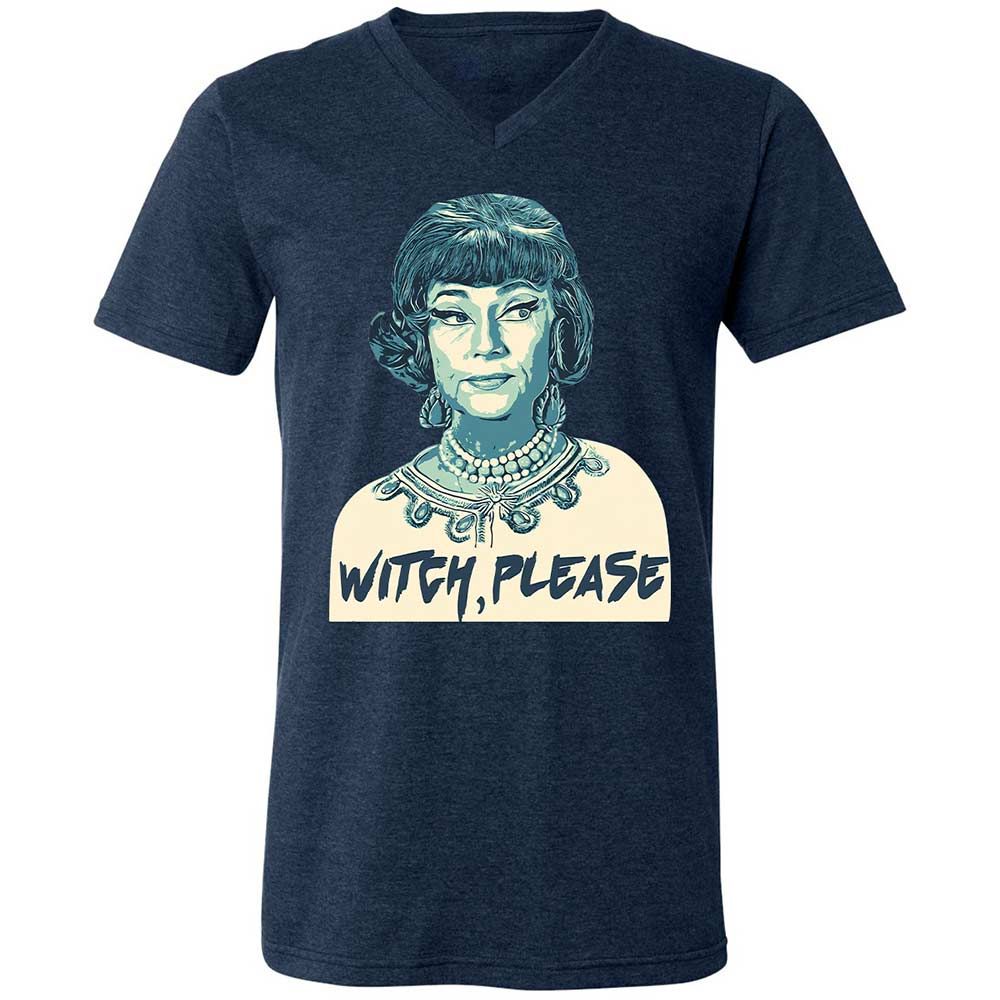 Unisex V-Neck T-Shirt - K6UWBW2V - Heather Navy - 13