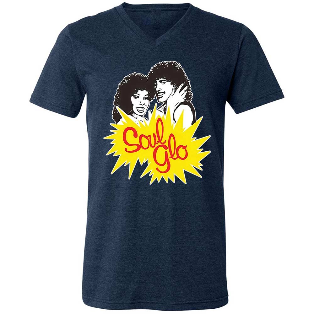 Unisex V-Neck T-Shirt - G96SR6VM - Heather Navy - 13