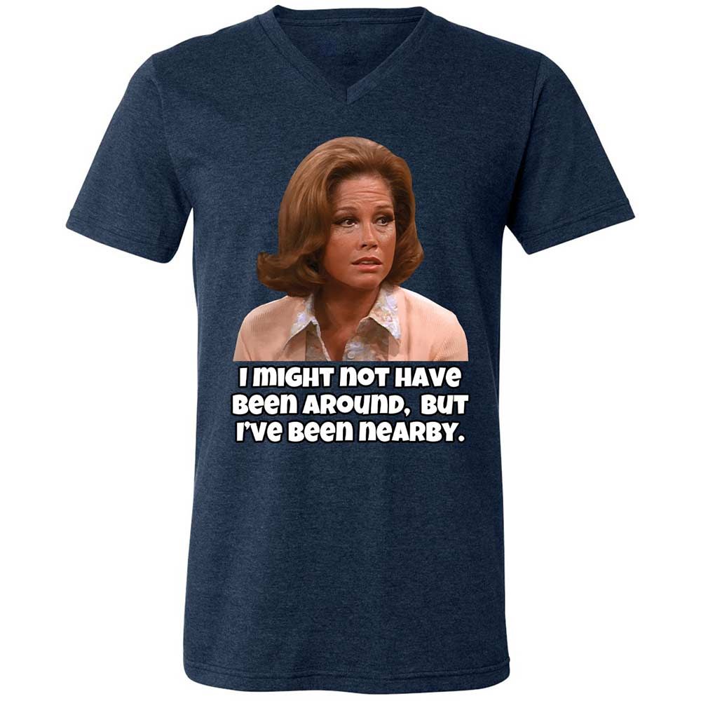 Unisex V-Neck T-Shirt - 71G7AHCK - Heather Navy - 13