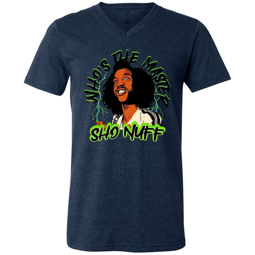 Unisex V-Neck T-Shirt - R6H8CX6T - Heather Navy - 13