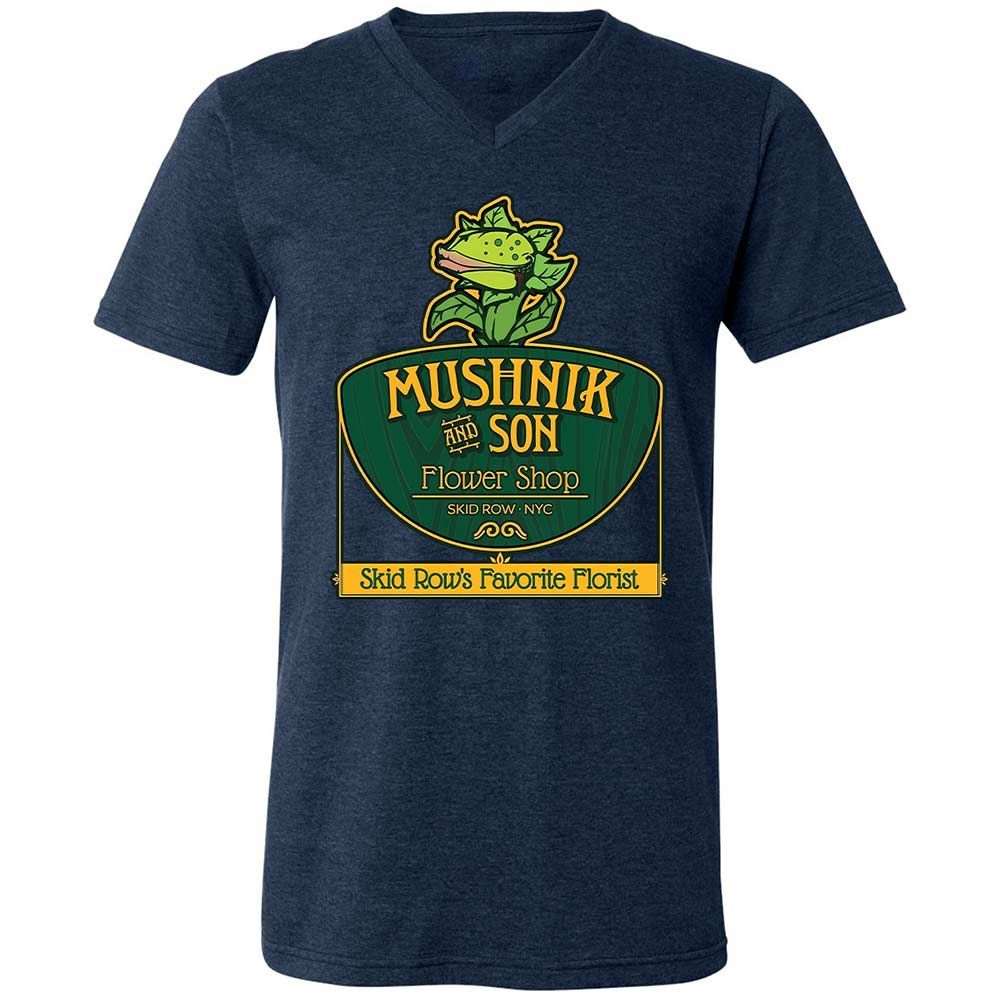 Unisex V-Neck T-Shirt - 9QDJFT3P - Heather Navy - 13