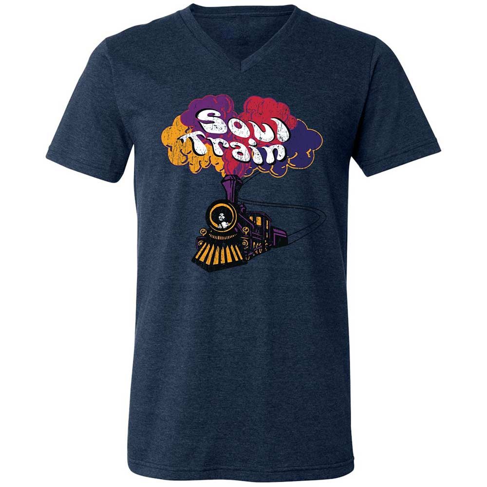 Unisex V-Neck T-Shirt - N4ZZG242 - Heather Navy - 13