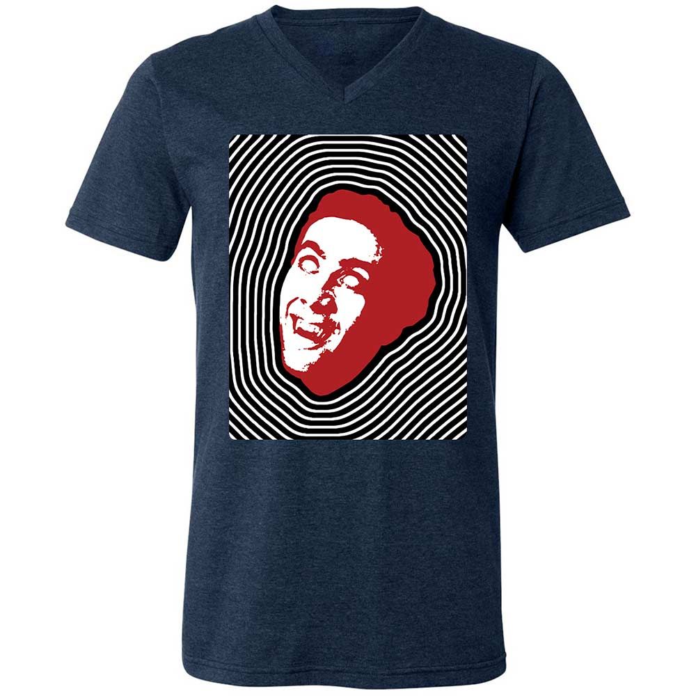Psychedelic Nicolas Cage - Heather Navy - 13