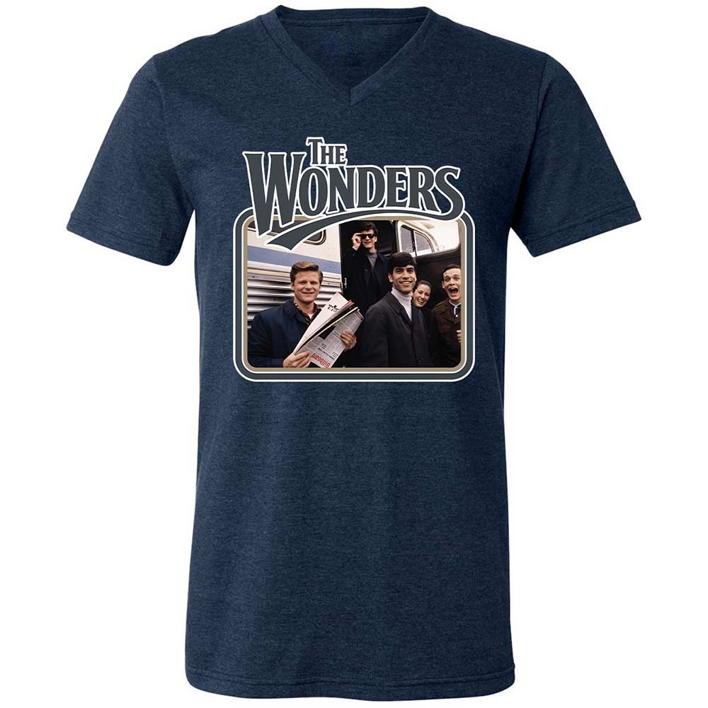 Unisex V-Neck T-Shirt - TFHA8KSS - Heather Navy - 13