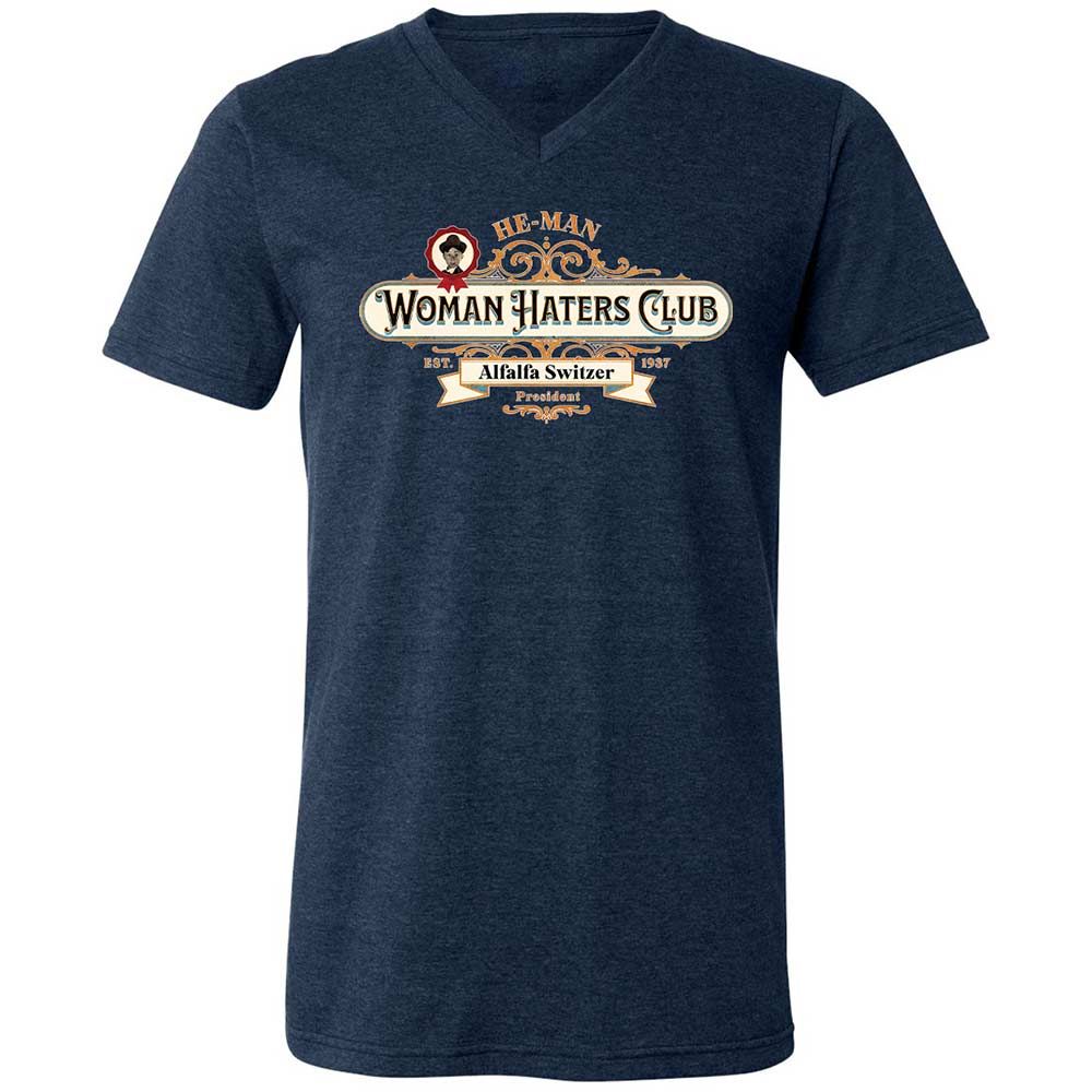Unisex V-Neck T-Shirt - ZRWKEH1F - Heather Navy - 13