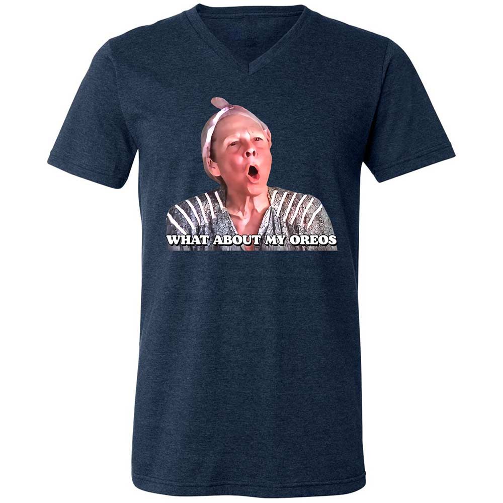 Unisex V-Neck T-Shirt - L5KUWDVC - Heather Navy - 13