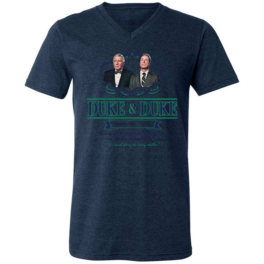 Unisex V-Neck T-Shirt - L7579SH3 - Heather Navy - 13