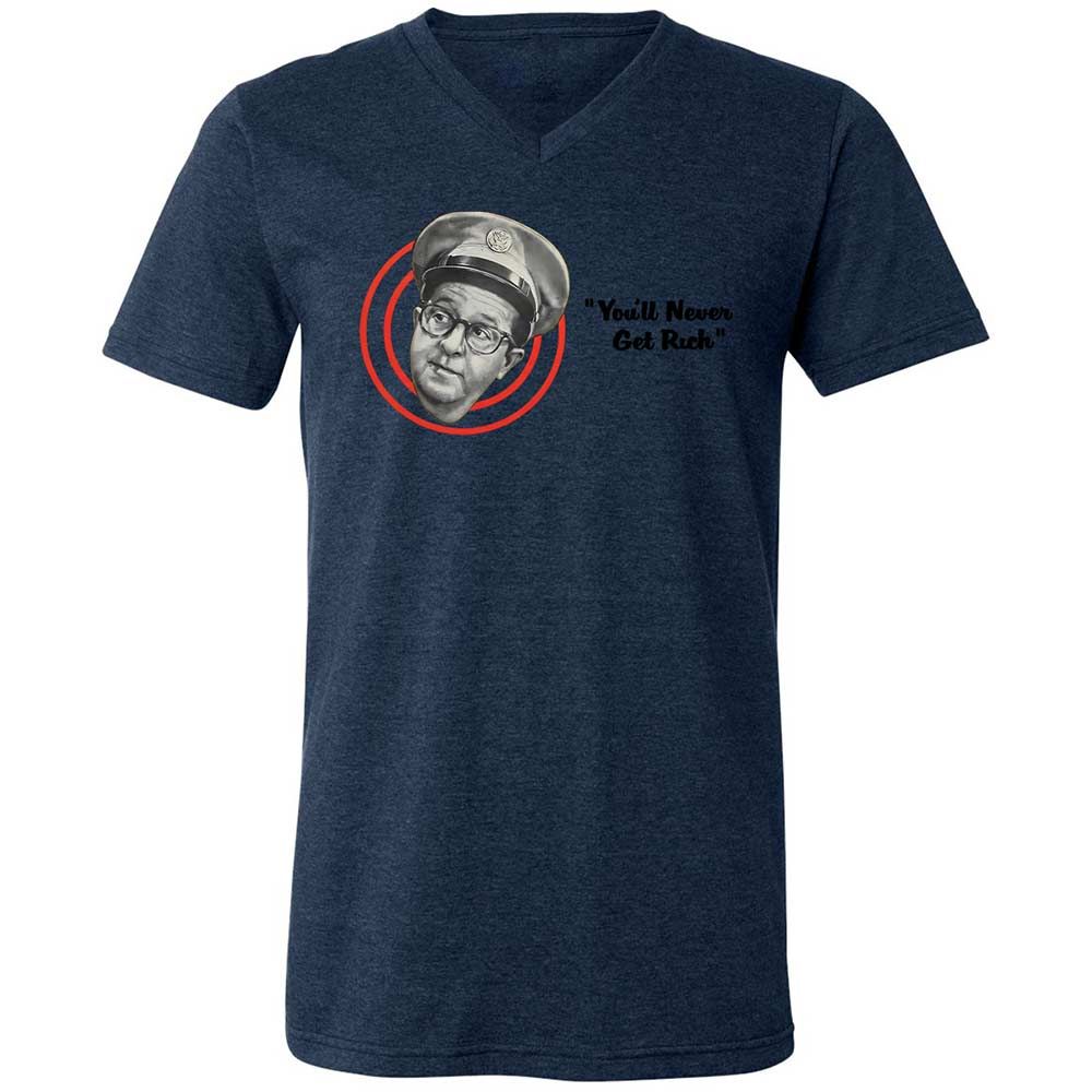Unisex V-Neck T-Shirt - L3WWZC14 - Heather Navy - 13